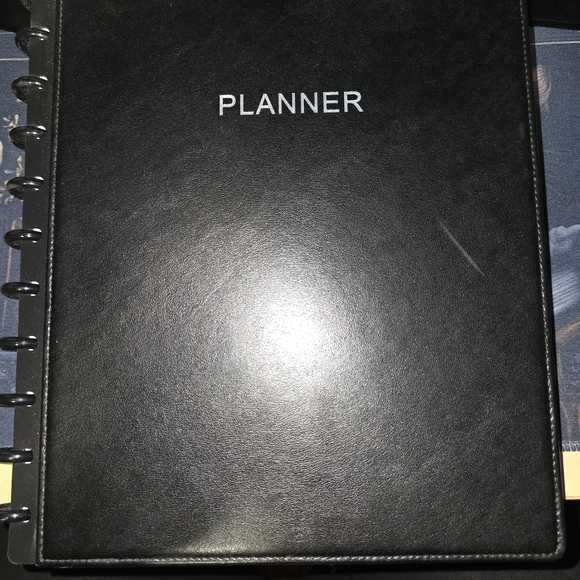 Tul Black Discbound Leather Cover Planner - Picture 1 of 6